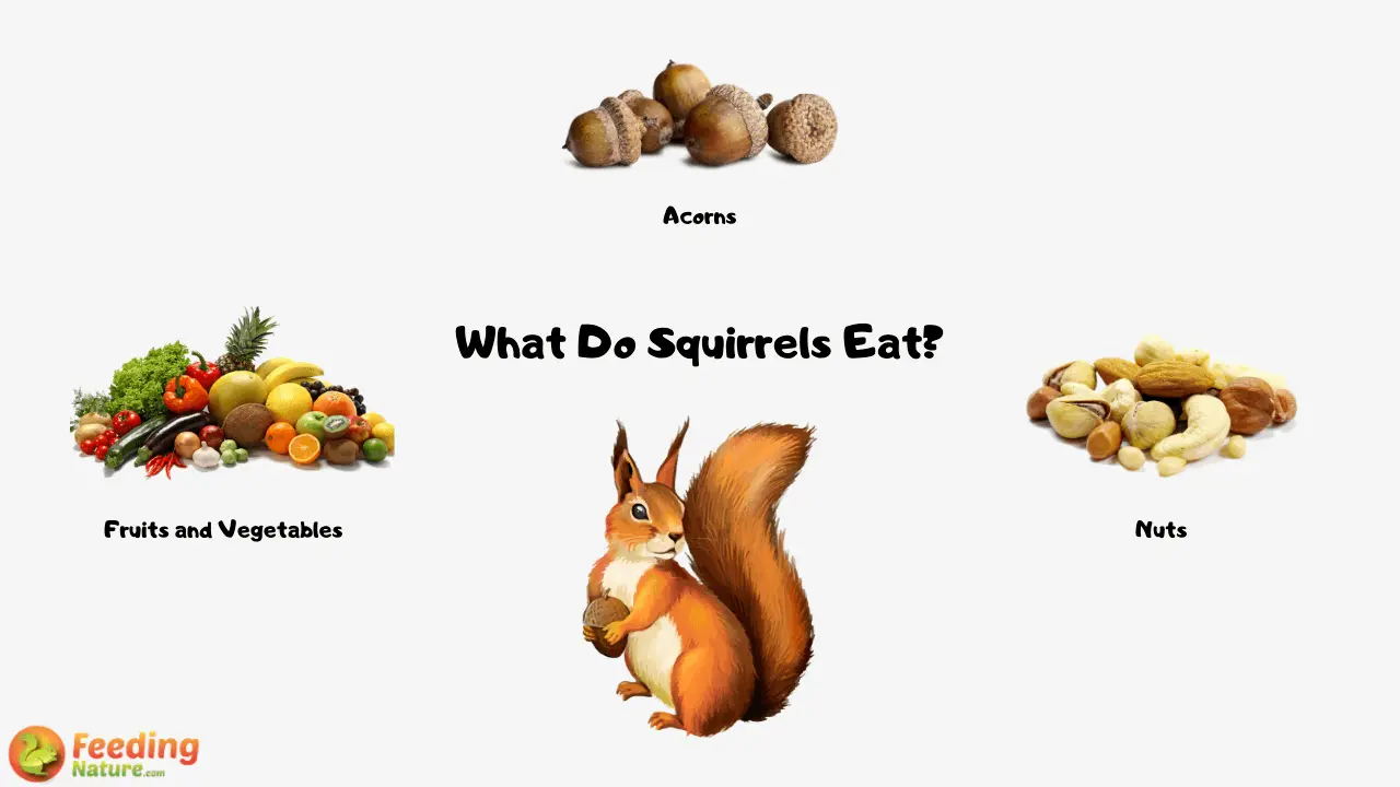 What Do Squirrels Eat infographic